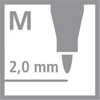 STABILO power filctoll készlet 30 db vegyes szín közepes vastagság - Pack of 30 7
