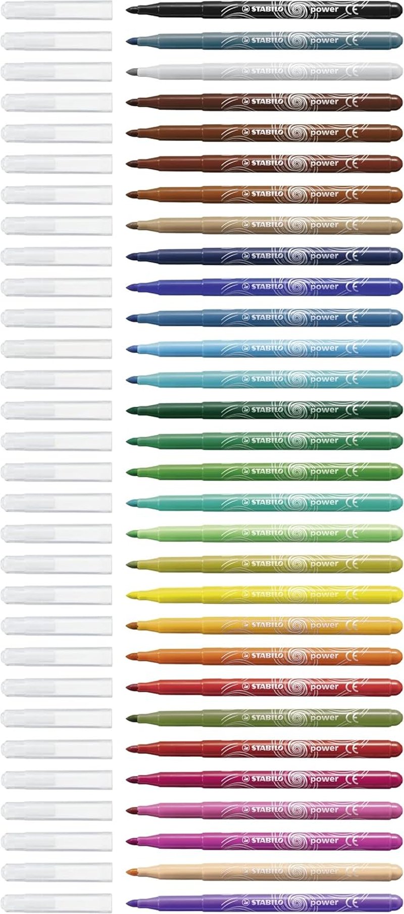 STABILO power filctoll készlet 30 db vegyes szín közepes vastagság - Pack of 30