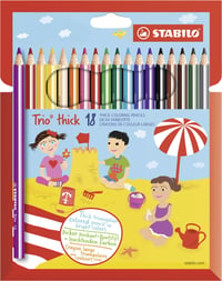 Set de creioane colorate groase triunghiulare STABILO Trio Dick – 18 culori asortate 1
