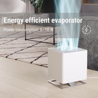 Zvlhčovač vzduchu Stadler Form Oskar, energeticky úsporný, pre miestnosti do 50 m², s automatickým vypnutím, stmievateľnými LED diódami, veľmi tichý, biely, 24,6x29x24,6 cm 2