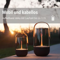 Aroma difuzér a lampáš Stadler Form Sophie S-003, ultrazvukový odparovač éterických olejov, akumulátorový, 11 hodín, efekt plameňa, do interiéru aj exteriéru 4