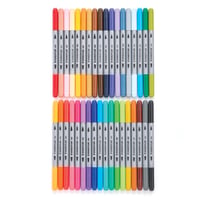 Set carioci cu două capete Staedtler 3200 TB36 – 36 culori, vârf subțire și gros, etui transparent pliabil 5