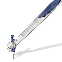 STAEDTLER 553 01 profesionálny kružidlo s tlačidlovým mechanizmom, univerzálnym adaptérom a náhradnými tuhami, na technické kreslenie 4