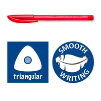 Set de pixuri triunghiulare STAEDTLER Ball 4320 M – 50 bucăți, culori asortate, vârf mediu de 1 mm, pixuri retractabile 5
