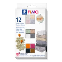 Set pastă modelatoare coacere STAEDTLER FIMO Effect 8013 Boho Colours – 12 x 25 g jumătăți de bloc 1