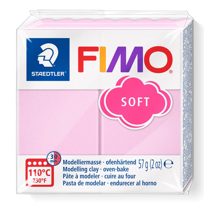 Modelovacia hmota Staedtler FIMO Soft 57 g - pastelová ružová