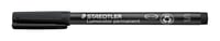 Marker permanent STAEDTLER Lumocolor 313 – Negru, vârf fin de 0,4 mm, marker cu alcool, marker rezistent, 1 buc. 2