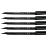 Permanentný popisovač STAEDTLER Lumocolor 318 – čierny, tenký hrot, 0,6 mm 1