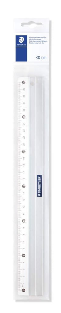 Hliníkové pravítko STAEDTLER Mars 563 – 30 cm, kovové precízne meradlo na kreslenie a projektovanie 1