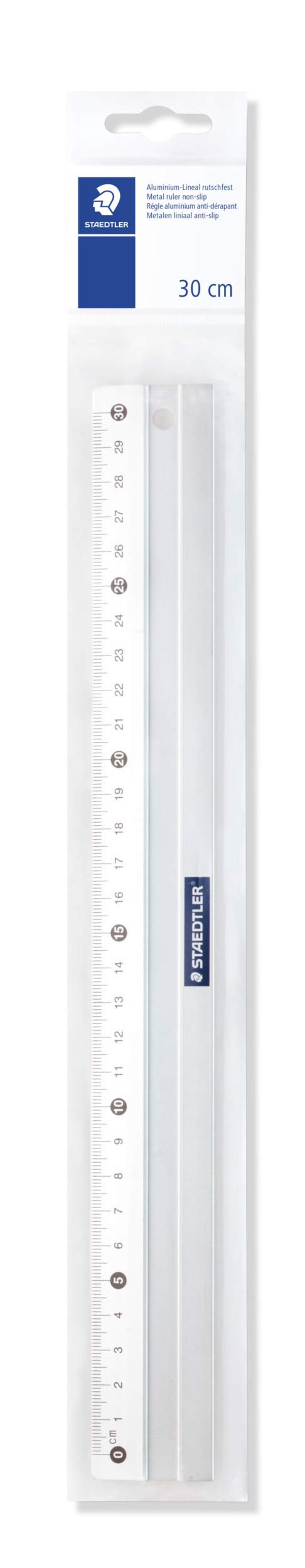 Hliníkové pravítko STAEDTLER Mars 563 – 30 cm, kovové precízne meradlo na kreslenie a projektovanie
