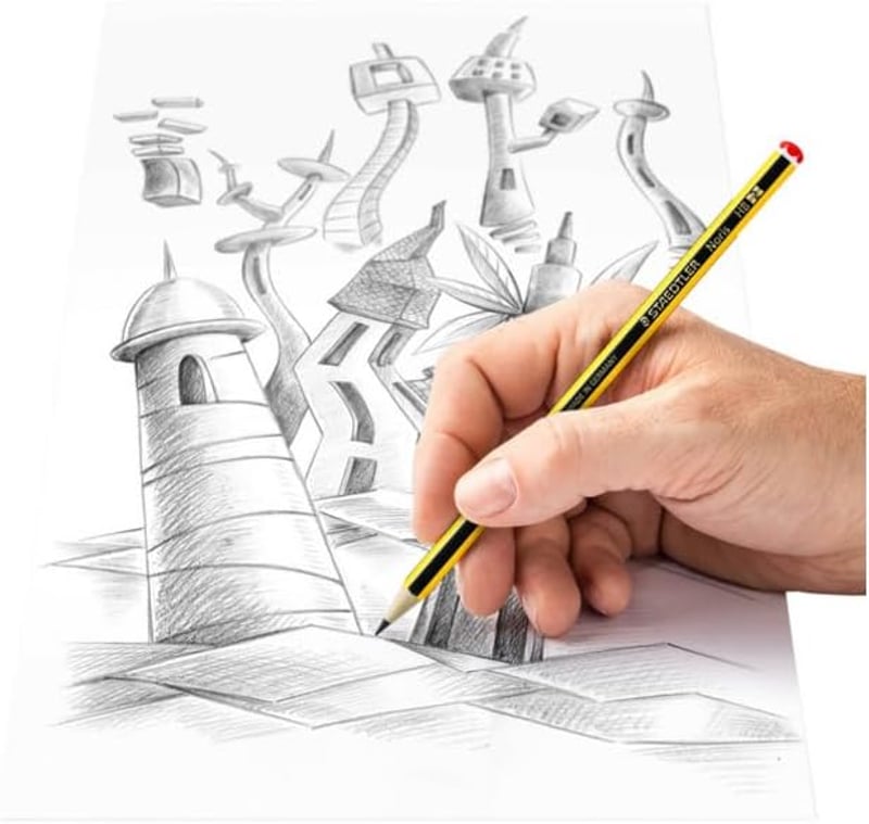 STAEDTLER Noris 2HB grafitceruza fekete-sárga klasszikus íróeszköz rajzoláshoz és íráshoz