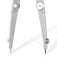 Compas școlar Staedtler Noris Club 550 01 cu reglare rapidă, adaptor universal și set de mine de rezervă, argintiu/albastru, cu etui stabil 4