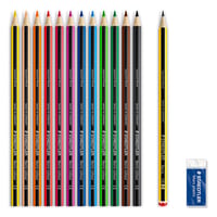 Sada farebných ceruziek STAEDTLER Noris Colour 185 – 12 farieb, ceruzka a guma 2