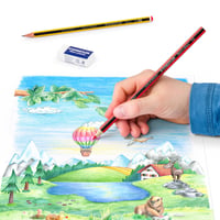 Sada farebných ceruziek STAEDTLER Noris Colour 185 – 12 farieb, ceruzka a guma 3