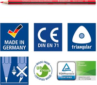 STAEDTLER Noris Colour háromszögletű törésálló színes ceruza készlet - 16 db 5
