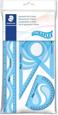 STAEDTLER Ultra Flexible 4 részes geometria szett vonalzóval és szögmérővel 3
