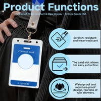 Stalora, set 10 bucăți, suport vertical din plastic rigid transparent pentru carduri, protecție durabilă pentru cărți de vizită, 5,8 x 8,9 cm, pentru birou și școală 3