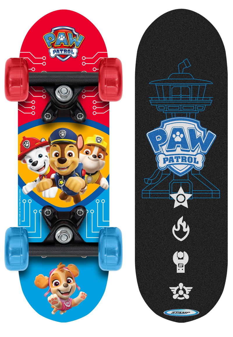 Patine cu rotile și skateboard pentru copii Stamp SKIDS Control PAW Patrol - Albastru/Roșu - Mărimea 17/5
