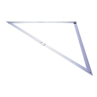 Echer pliabil din aluminiu Stanley 1-45-013 - pentru măsurarea unghiurilor de 45°, 90° și a unghiurilor ascuțite, cu gaură de suspendare, ușor de demontat 1