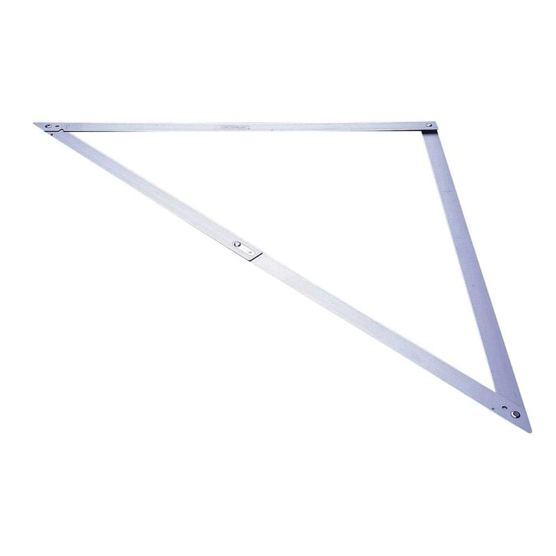 Echer pliabil din aluminiu Stanley 1-45-013 - pentru măsurarea unghiurilor de 45°, 90° și a unghiurilor ascuțite, cu gaură de suspendare, ușor de demontat