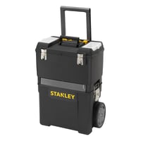 Dielenský vozík Stanley 1-93-968 – Dva samostatné boxy na náradie, kolieska pre vysokú záťaž, kovové spony a organizér vo veku 1