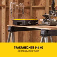 Skladacie kovové kozy Stanley 1-97-475, pár – nosnosť 340 kg, čierne, 2 ks 4