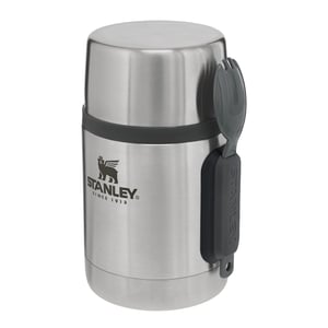 Stanley Adventure Food Jar posuda za hranu sa žlicom-vilicom 0,53 L, nehrđajući čelik, bez BPA, održava temperaturu 12 sati — isprobano (stanje: pogledajte 2. sliku)