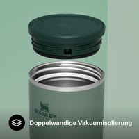 Termos na jedlo Stanley 1913 Adventure To-Go 0,53 l – Hammertone Green, nehrdzavejúca oceľ, nepriepustný, bez obsahu BPA, široké hrdlo, udrží teplé a studené 5