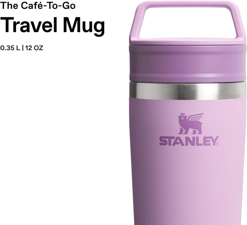 STANLEY 1913 Cafe Termikus Kávésbögre 0,35L Lila - 4 Óra Meleg, 5 Óra Hideg - 0.35 L, Fliederfarben