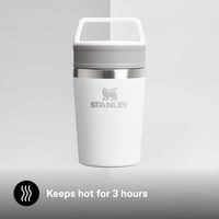 Nerezový termohrnček Stanley Café-To-Go s viečkom, 350 ml, biely (Frost) — hrnček je zospodu na boku preliačený (stav: pozri 2. obrázok) 5