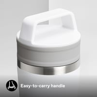 Nerezový termohrnček Stanley Café-To-Go s viečkom, 350 ml, biely (Frost) — hrnček je zospodu na boku preliačený (stav: pozri 2. obrázok) 6