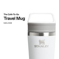 Nerezový termohrnček Stanley Café-To-Go s viečkom, 350 ml, biely (Frost) — hrnček je zospodu na boku preliačený (stav: pozri 2. obrázok) 4