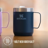 Termoska Stanley 1913 Classic Legendary Camp Mug 0,23 l – tmavomodrá – vákuovo izolovaná, nehrdzavejúca oceľ, bez obsahu BPA, vhodná do umývačky riadu 3
