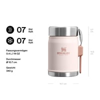Termoska na jedlo STANLEY 1913 Classic Legendary s lyžicou 400 ml – Rose Quartz 2
