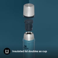 Termos din oțel inoxidabil Stanley 1913 Classic Legendary 0,59 L - Hammertone Lake, menține temperatura 18 ore, fără BPA, lavabil în mașina de spălat vase 6