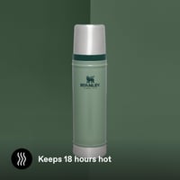 Termos Stanley 1913 Classic Legendary 0,59 L - Menținere temperatură 18 ore - Termos din oțel inoxidabil - Fără BPA - Compatibil cu mașina de spălat vase - Hammertone Green 4