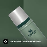 Termos Stanley 1913 Classic Legendary 0,59 L - Menținere temperatură 18 ore - Termos din oțel inoxidabil - Fără BPA - Compatibil cu mașina de spălat vase - Hammertone Green 5