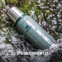 Termos Stanley 1913 Classic Legendary 473 ml - menține băuturile calde sau reci timp de 15 ore - oțel inoxidabil - fără BPA - compatibil cu mașina de spălat vase - Hammertone Green 7