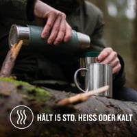 Termos Stanley 1913 Classic Legendary 473 ml - menține băuturile calde sau reci timp de 15 ore - oțel inoxidabil - fără BPA - compatibil cu mașina de spălat vase - Hammertone Green 4