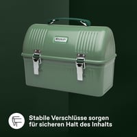 Cutie de prânz STANLEY 1913 Classic, 9,5 L – Culoare Hammertone Green 6