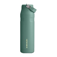 Sticlă Stanley 1913 Flip Straw cu pai, 1,06 L - Termos culoarea Shale, fără BPA, etanș, lavabil în mașina de spălat vase 1