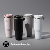 Pahar termoizolant cu pai Stanley 1913 Flip Straw 0,89 L negru – etanș, fără BPA, compatibil cu mașina de spălat vase 7