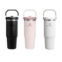 Pahar termoizolant cu pai Stanley 1913 Flip Straw 0,89 L negru – etanș, fără BPA, compatibil cu mașina de spălat vase 10