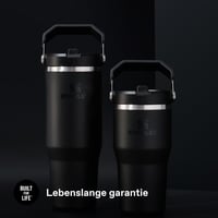 Pahar termoizolant cu pai Stanley 1913 Flip Straw 0,89 L negru – etanș, fără BPA, compatibil cu mașina de spălat vase 5