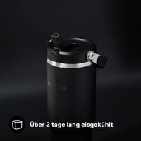 Pahar termoizolant cu pai Stanley 1913 Flip Straw 0,89 L negru – etanș, fără BPA, compatibil cu mașina de spălat vase 4