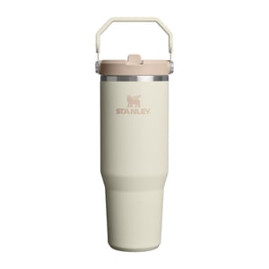 Stanley IQ Flip Straw termo čaša sa slamkom, 890 ml, krem boja, nehrđajući čelik - Površinske ogrebotine (stanje: vidi 2. sliku)
