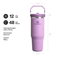 Pahar cu pai Stanley 1913 Flip Straw Tumbler 0,89 L - Lila 2