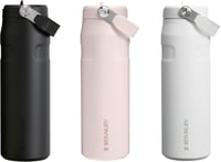Stanley 1913 Flip Szívószálas Termikus Ivópalack 0,7L - 10 Órás Hűtés, BPA-Mentes, Szorítóhoz - 710 ml, Frost 10