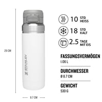 Sticlă STANLEY 1913 Quick Flip 1,06 L - Polar - Bidon din oțel inoxidabil cu capac 2
