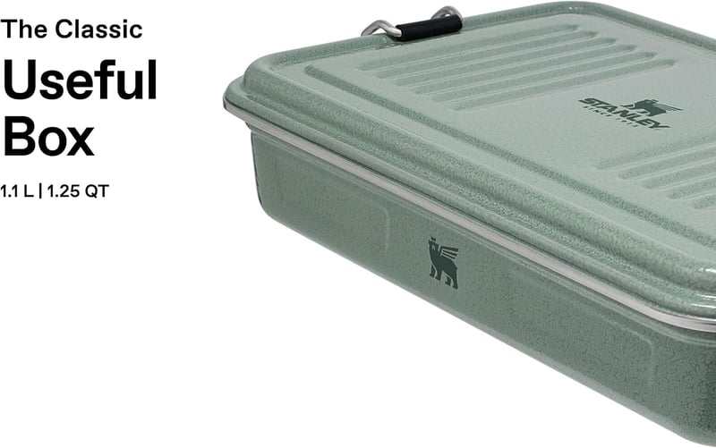 STANLEY 1913 Rozsdamentes Ételhordó 1.2L Zöld Szendvicses Doboz BPA-Mentes - 1,1 L, Hammertone Green